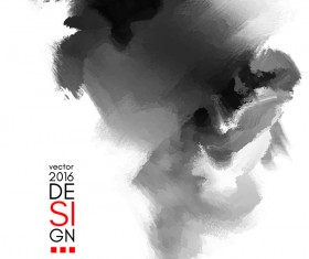 Ink mark grunge background vector material 07