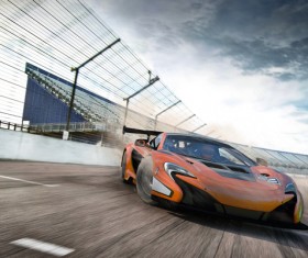 Into the corner of the car Stock Photo