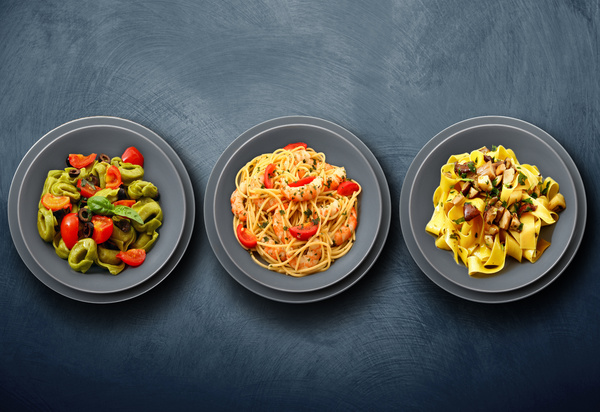 Italian pasta combinations HD picture