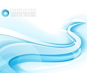Light blue wavy abstract background vector 06