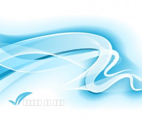 Light blue wavy abstract background vector 07