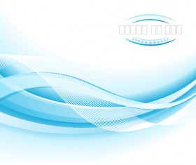 Light blue wavy abstract background vector 08