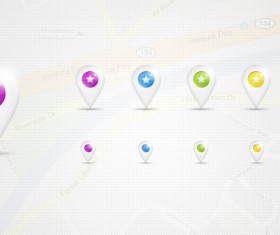 Location Map Pins PSD Material