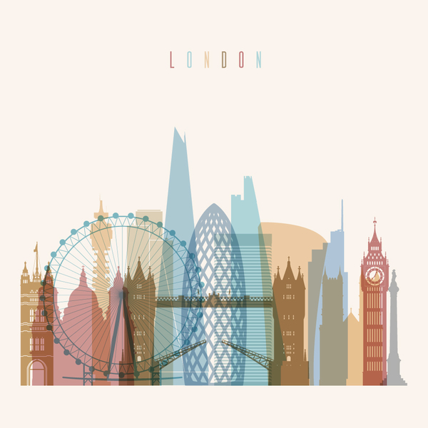London building vector illustration free download