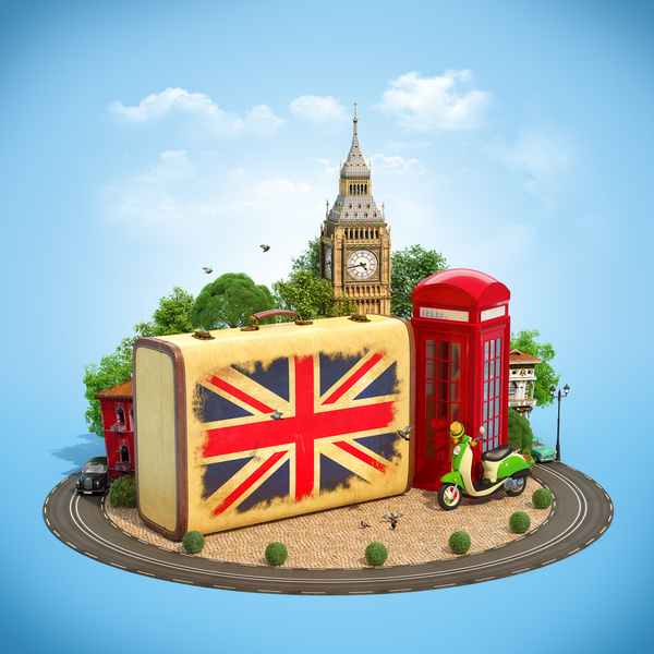 London traveling concept Stock Photo 04