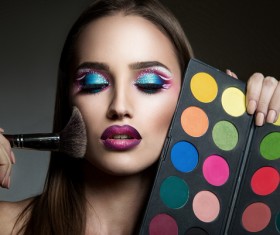 Makeup fashion model girls Stock Photo