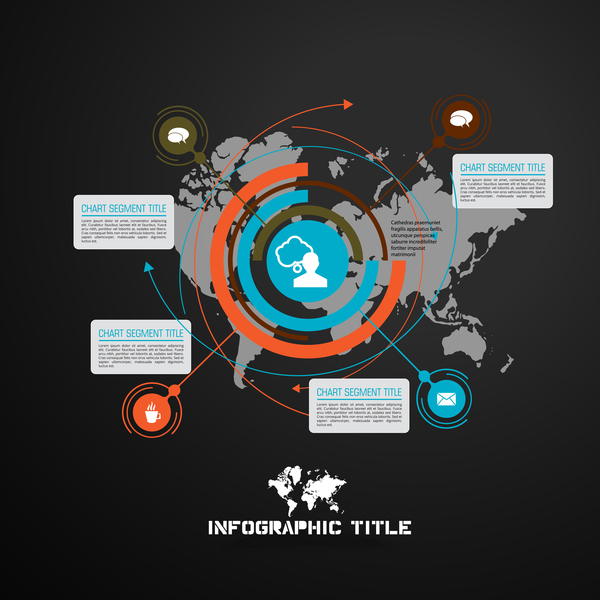 Media infographic vector set 02