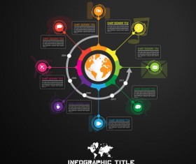 Media infographic vector set 03