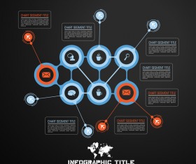 Media infographic vector set 05