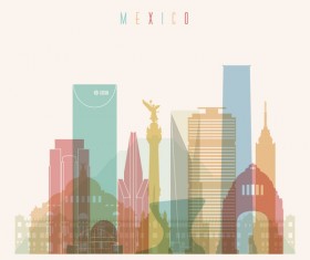 Mexico building vector illustration