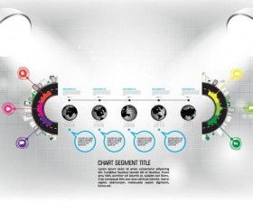 Modern business background design vector 04