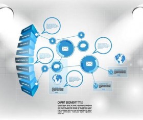 Modern business background design vector 09