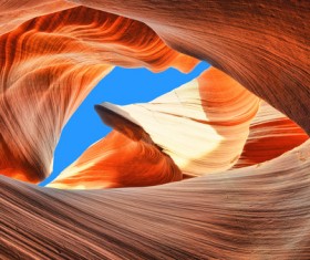 Natural landscape Antelope Canyon United States Stock Photo 04