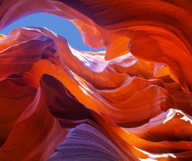 Natural landscape Antelope Canyon United States Stock Photo 06