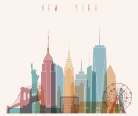 New york building vector illustration