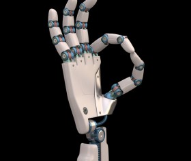OK robot hand Stock Photo