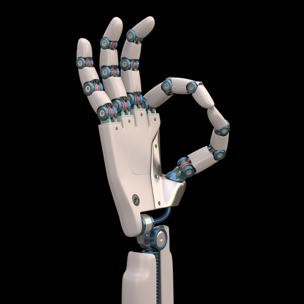 OK robot hand Stock Photo