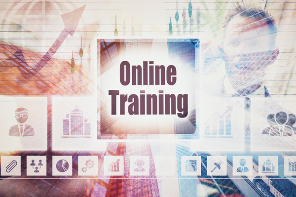 Online Training Concepts Stock Photo 01