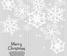 Paper snowflake christmas vectors material