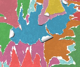 Paper wall grunge background vectors 01