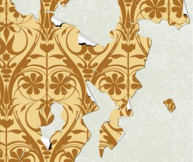 Paper wall grunge background vectors 03