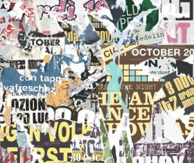 Paper wall grunge background vectors 06