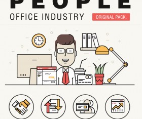 People office industry template vectors sert 02
