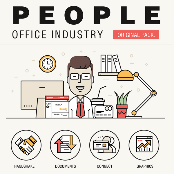 People office industry template vectors sert 02