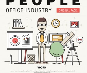 People office industry template vectors sert 03