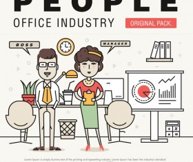 People office industry template vectors sert 04