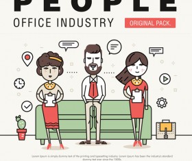 People office industry template vectors sert 07