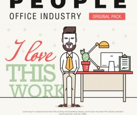 People office industry template vectors sert 09