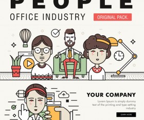 People office industry template vectors sert 11