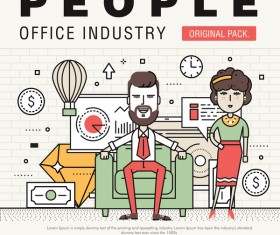 People office industry template vectors sert 12
