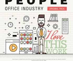 People office industry template vectors sert 13
