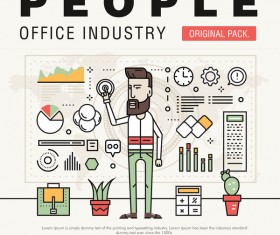 People office industry template vectors sert 14