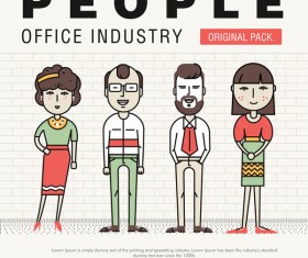 People office industry template vectors sert 15