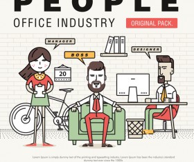 People office industry template vectors sert 16