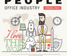 People office industry template vectors sert 19