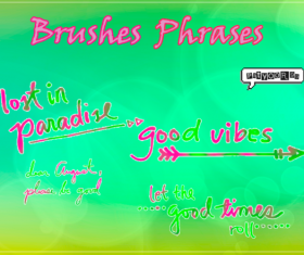 Phrases photoshop brushes