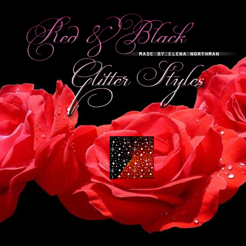 RedBlack Glitter Photoshop Styles