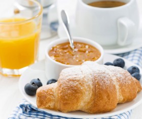 Rich and delicious bread blueberry breakfast