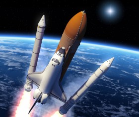 Rocket Separation and Space Shuttle HD picture