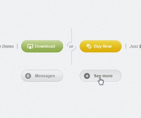 Round Web UI Psd Set
