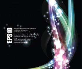 Shining abstract effect illustration vector material 01