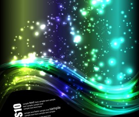 Shining abstract effect illustration vector material 06