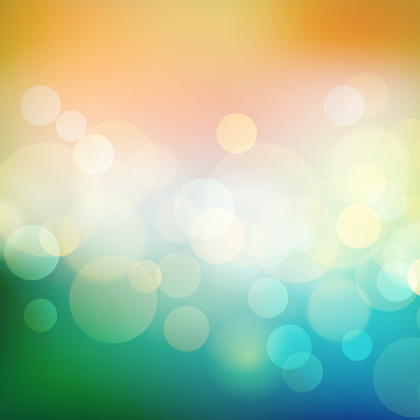 Shiny light cricles with abstract vector background