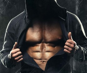 Showing the muscles of the man HD picture 01