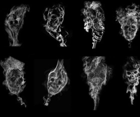 Smoke skull photoshop brushes