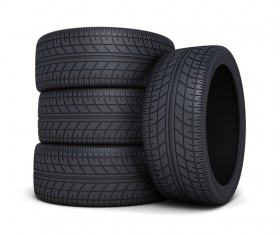 Stacked car tires Stock Photo 02